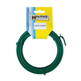 Alambre Plastificado (Rollo 10 Metros) Verde N.º 16 / 2.7 mm.