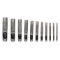 Juego Sacabocados Golpe 12 Piezas 3 a 19 mm Juego Sacabocados Golpe 12 Piezas 3 a 19 mm