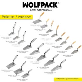 Paleta WOLFPACK Plus Mango Madera 348 160 mm.