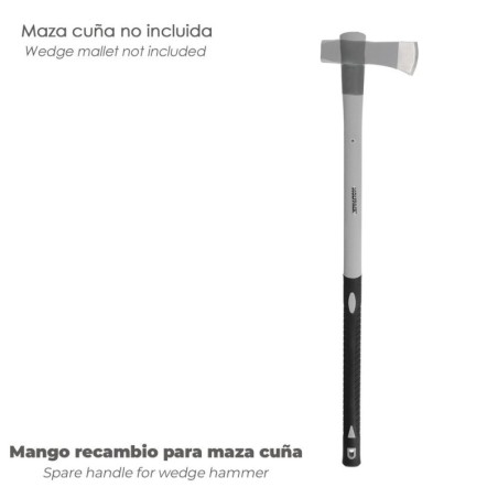 Mango Fibra Vidrio Maza Cuña 3 Kg 54x34 mm. Oval Cónico
