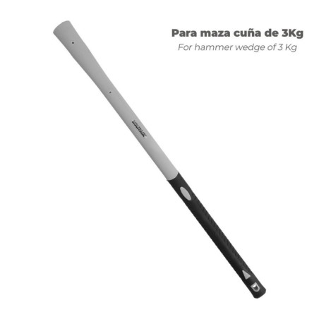 Mango Fibra Vidrio Maza Cuña 3 Kg 54x34 mm. Oval Cónico