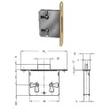 Cerradura Mueble Sin Llave 32/30 mm.
