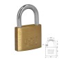 Candado Latón Arco Normal 50 mm. Candado Latón Arco Normal 50 mm.