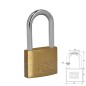 Candado Latón Arco Largo 25 mm. Candado Latón Arco Largo 25 mm.
