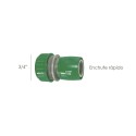 Conector Manguera Plástico 3/4 Con Stop Blíster