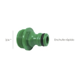 Adaptador Manguera Plástico 3/4 Macho Blíster