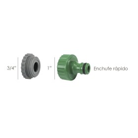 Adaptador Manguera Plástico 3/4 - 1" Hembra Blíster