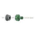 Adaptador Manguera Plástico 3/4-1/2" Hembra Blíster