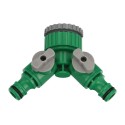 Adaptador Manguera Plástico 3/4 - 1" Hembra con 2 tomas Blíster