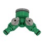 Adaptador Manguera Plástico 3/4 - 1" Hembra con 2 tomas Blíster
