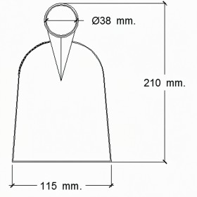 Azada Forjada Sin Mango 219/ 650 Gramos