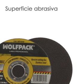Disco Corte Abrasivo Acero Inoxidable Diámetro 115x Diámetro 22,2 mm Espesor 1,0 mm. Disco Radial / Amoladora Universal