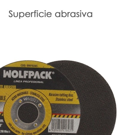 Disco Corte Abrasivo Acero Inoxidable Diámetro 115x Diámetro 22,2 mm Espesor 1,6 mm. Disco Radial / Amoladora Universal