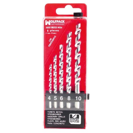 Estuche Brocas Widia Profesional WOLFPACK 5 Piezas