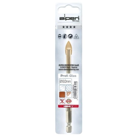 Broca Alpen Cristal 6,00 mm. (Blíster 1 Pieza)