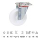 Rueda Industrial Nylon Placa 150 mm. Rueda Industrial Nylon Placa 150 mm.
