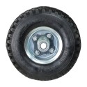 Rueda Carretilla Almacén / Sacos Neumática Llanta Galvanizada Eje Descentrado Diámetro 20 mm.