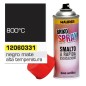 Spray Pintura Resistente Altas Temperaturas Negro Mate 400 ml. Spray Pintura Resistente Altas Temperaturas Negro Mate 400 ml.