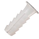 Taco WOLFPACK Plástico Blanco 6 mm. (25 unidades)