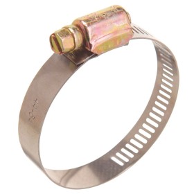 Abrazadera Sin Fin Acero Inoxidable Ancho 9 mm. - Diámetro 20 / 32 mm. Abrazadera Metálica de Tornillo, Abrazadera Sin Fin