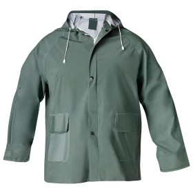 Traje de Agua Impermeable Verde PVC Talla 9-XXL