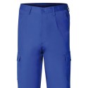 Pantalón De Trabajo Largo, Color Azul, Multibolsillos, Resistente, Talla 42