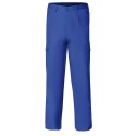 Pantalón De Trabajo Largo, Color Azul, Multibolsillos, Resistente, Talla 44