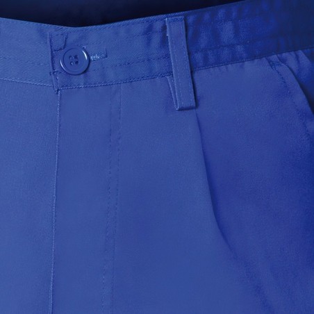Pantalón De Trabajo Largo, Color Azul, Multibolsillos, Resistente, Talla 46
