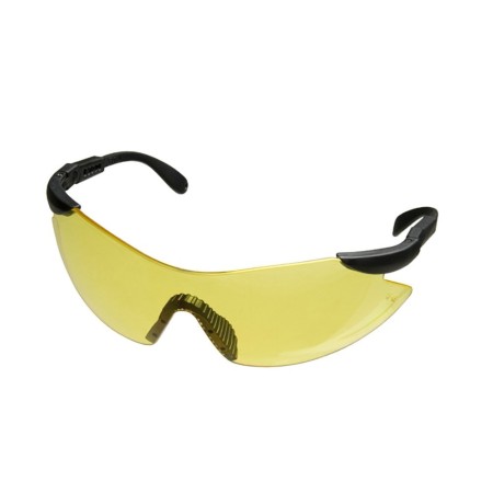 Gafas Protección En166 Patillas Ajustables Ámbar