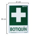 Cartel Botiquín 30x21 cm.