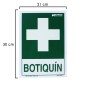 Cartel Botiquín 30x21 cm.