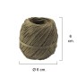 Hilo Bramante Cáñamo Pulido N.º 6 (Bobina 50 Gramos)