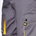 pantalones Cortos De Trabajo, Multibolsillos, Resistentes, Gris/Amarillo Talla 46/48 L