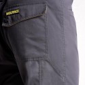 pantalones Cortos De Trabajo, Multibolsillos, Resistentes, Gris/Amarillo Talla 54/56 XXL
