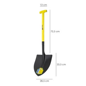 Pala en punta con mango en fibra de vidrio muleta nº3