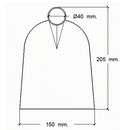 Azada Forjada Sin Mango 96/ 750 Gramos