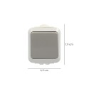 Interruptor / Conmutador Oryx Simple con tapa gris