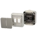 Interruptor / Conmutado Oryx Doble con tapa gris