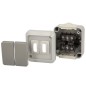 Interruptor / Conmutado Oryx Doble con tapa gris