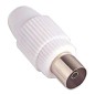 Conector Tv Hembra Recto 9,5 mm. Conector Tv Hembra Recto 9,5 mm.