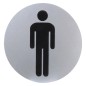 Cartel Aluminio Baño Hombre Ø12 cm. Cartel Aluminio Baño Hombre Ø12 cm.