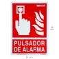 Cartel / Señal Fluorescente Pulsador Alarma 30x21 cm. Cartel / Señal Fluorescente Pulsador Alarma 30x21 cm.