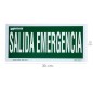 Cartel Salida De Emergencia 15x30 cm. Cartel Salida De Emergencia 15x30 cm.