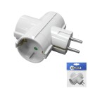 Adaptador / Ladrón Triple Schuko 16 A. 250 V.