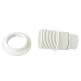 Portalámparas 4 A. E-14 Con Rosca + Arandela Blanco