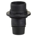 Portalámparas 4 A. E-14 Con Rosca + Arandela Negro