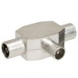 Distribuidor TV Blindado Metal 1 Macho + 2 Hembra Distribuidor TV Blindado Metal 1 Macho + 2 Hembra