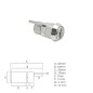 Cerradura Mueble Para Cajón Llave Excéntrica 336 mm. Cromada