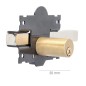 Cerrojo B-1 llave y pulsador pasador de 161mm cilindro redondo de 50mm Cerrojo B-1 llave y pulsador pasador de 161mm cilindro redondo de 50mm