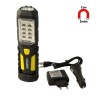 Linterna LED Multifunción Recargable (1.200 mAh) 200 Lúmenes Con Imán, Gancho y Soporte Ajustable 180º
